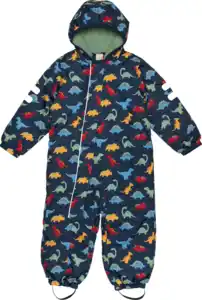 Dimo Schneeanzug mit Dino-Muster, blau, Gr. 86/92, 1 St