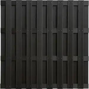 WPC-Zaun 180 cm x 180 cm Anthrazit