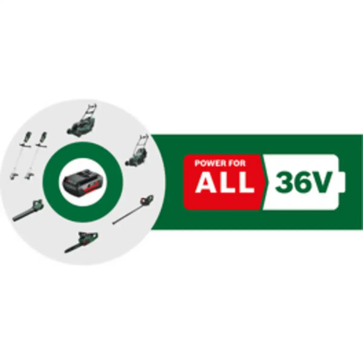 Bild 2 von BOSCH Akku-Kettensäge, grün, 36 V, für Garten