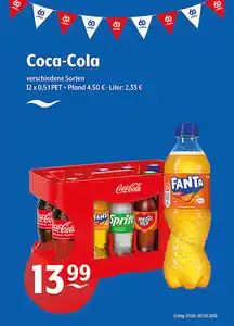 Coca-Cola verschiedene Sorten