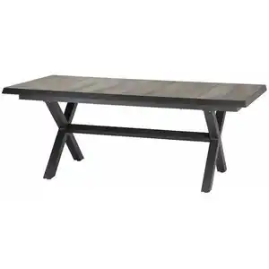 Siena Garden Gartentisch ausziehbar Keramik Washed Grey 100 cm x 200 cm