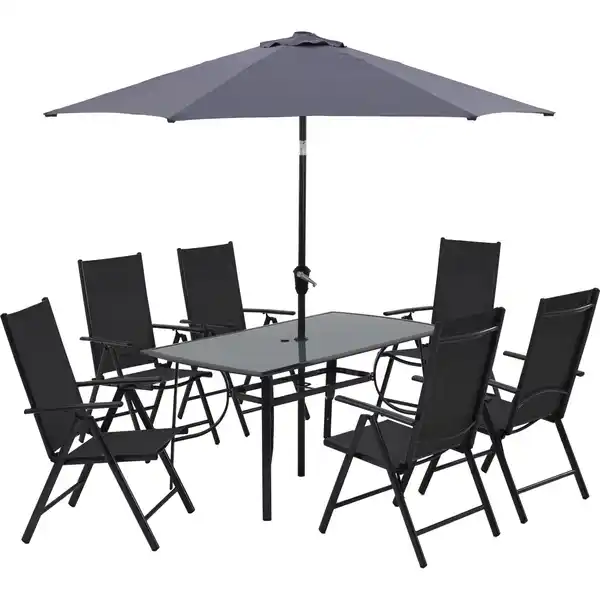 Bild 2 von Sitzgruppe Townsville 8-tlg. Aluminium Anthrazit