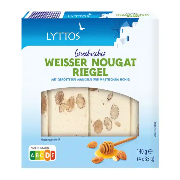 Bild 2 von LYTTOS Weißer Nougat-Riegel