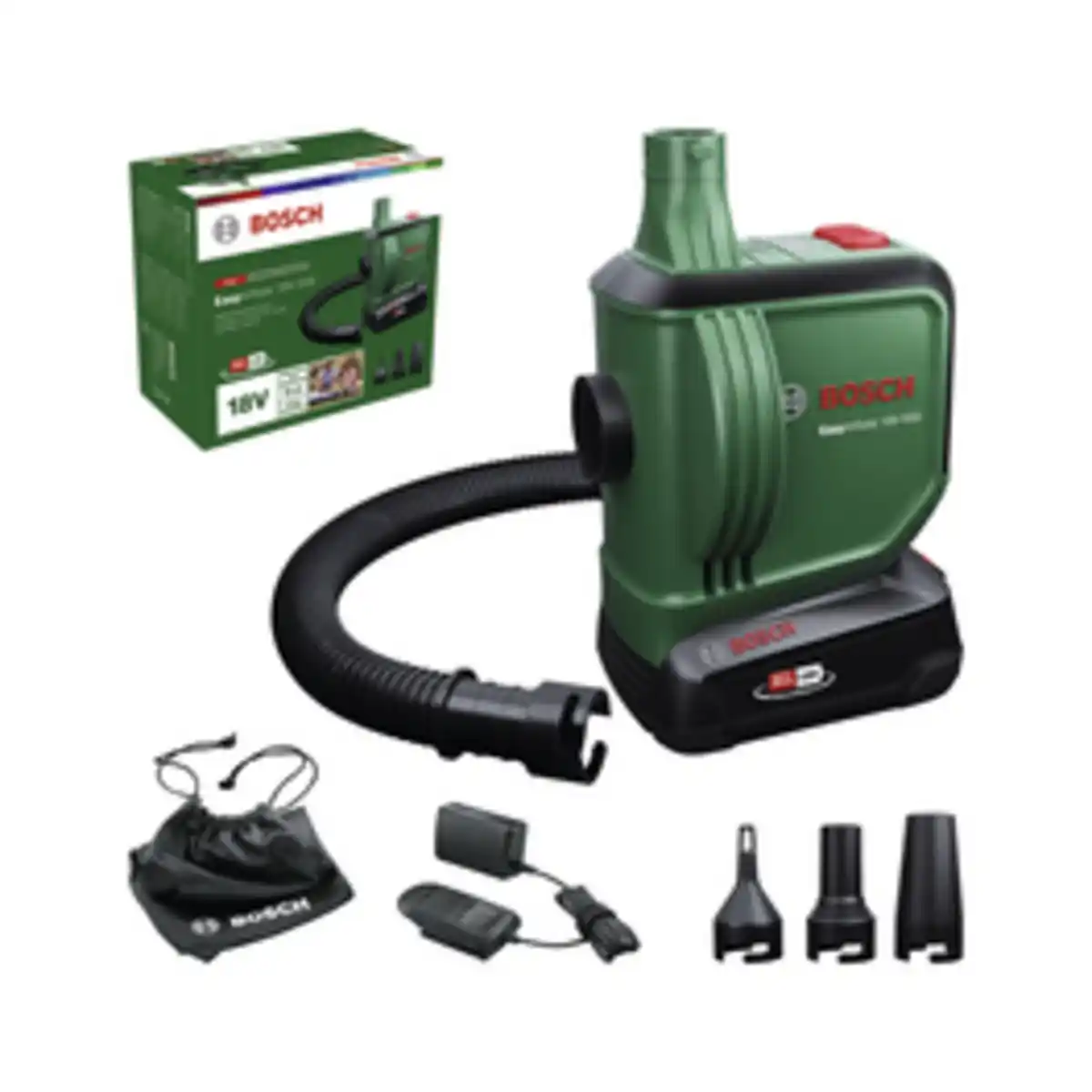 Bild 1 von BOSCH HOME & GARDEN Akku-Luftpumpe »EasyInflate 18V-500«, 18 V, grün, mit Akku