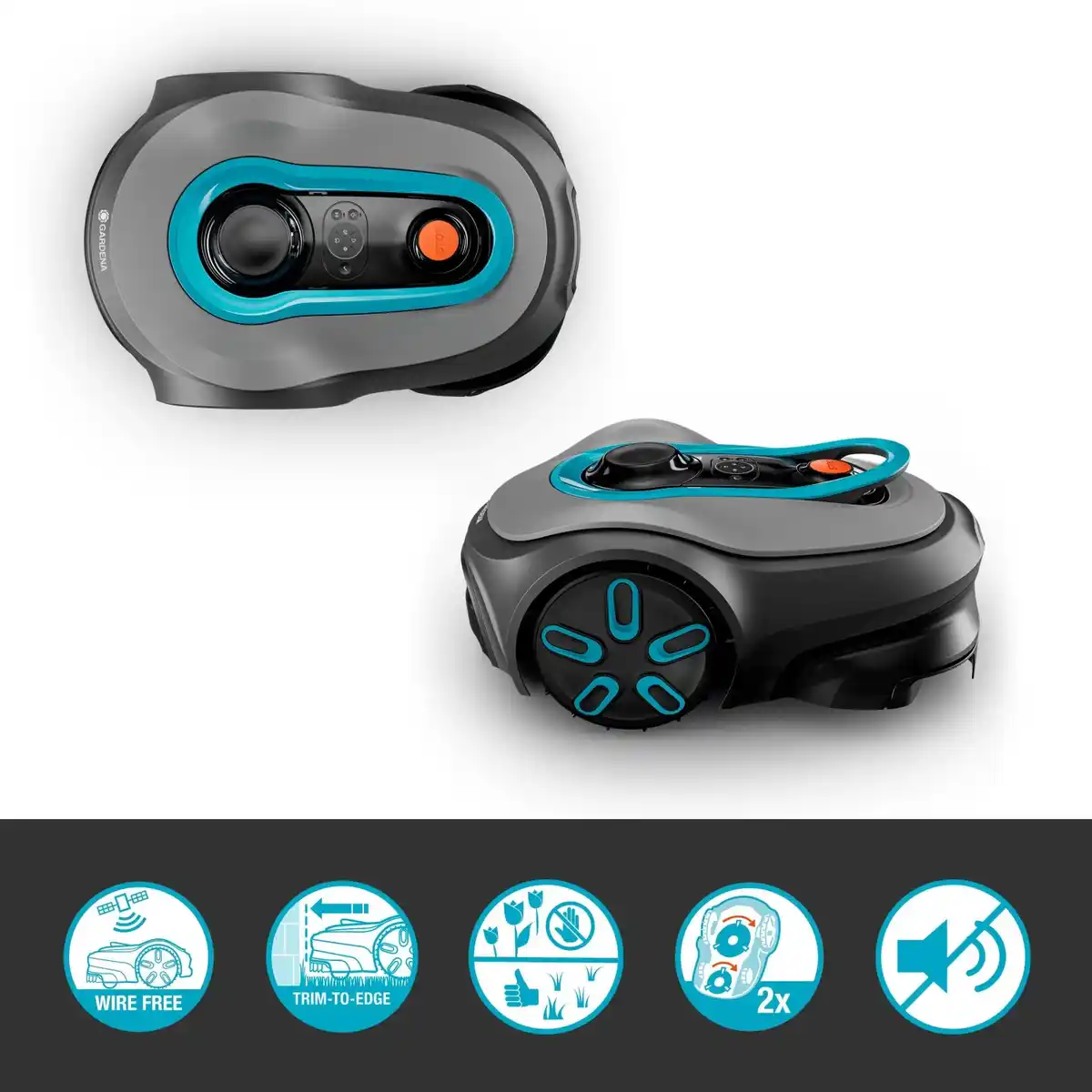 Bild 2 von Gardena Mähroboter-Set Sileno Smart Free 600 m² kabellos