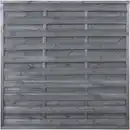 Bild 1 von Sichtschutzzaun-Element Anthrazit gebeizt 180 cm x 180 cm