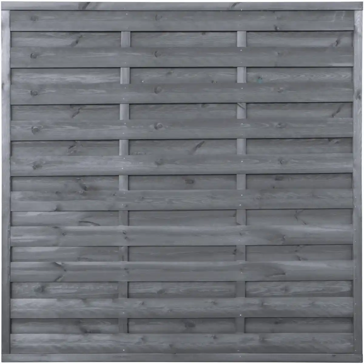 Bild 1 von Sichtschutzzaun-Element Anthrazit gebeizt 180 cm x 180 cm