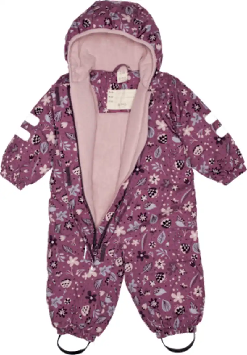 Bild 2 von Dimo Schneeanzug mit Blumen-Muster, rosa, Gr. 98/104, 1 St