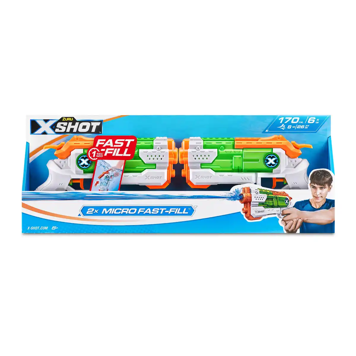Bild 1 von Zuru Wasserpistole X-Shot Fast-Fill Micro 2er Set