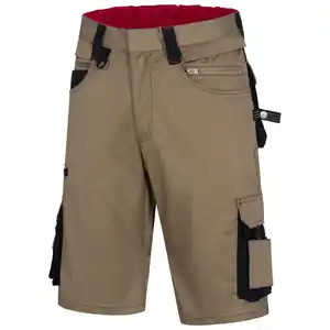 Nitras Kurze Arbeitshose Motion Tex Pro FX Khaki-Schwarz Gr. 42
