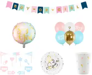PartyDeco Party-Dekorationsset "Gender Reveal" Mix 31tlg, 1 St