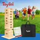 Bild 2 von Toyfel Riski Wackelturm Kiefernholz 54 Blöcke mit Holzplatte