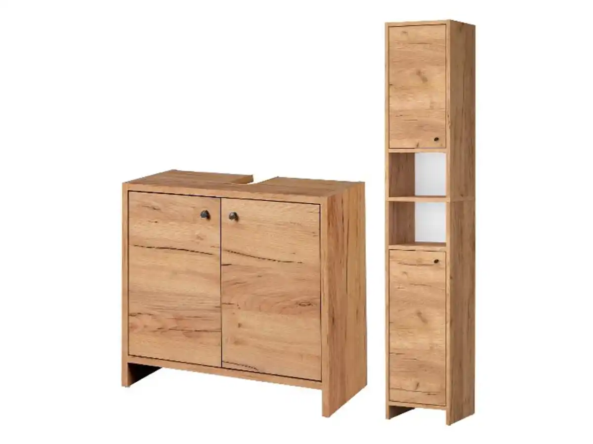 Bild 2 von LIVARNO® Badmöbel-Set "VERONA" (Hochschrank & Waschbecken-Unterschrank)