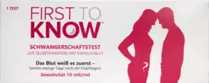 FIRST TO KNOW Blut - Schwangerschaftstest, 1 St