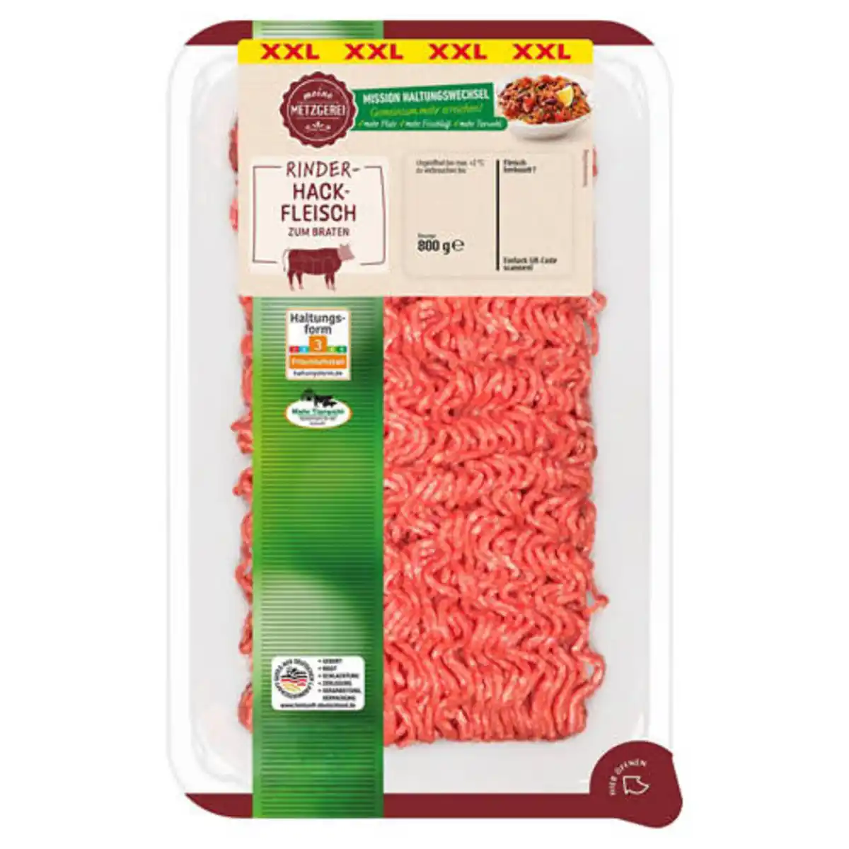 Bild 1 von MEINE METZGEREI Hackfleisch vom Rind 800 g