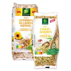 Bio Sonne Bio-Sonnenblumenkerne XXL / Hanfsamen