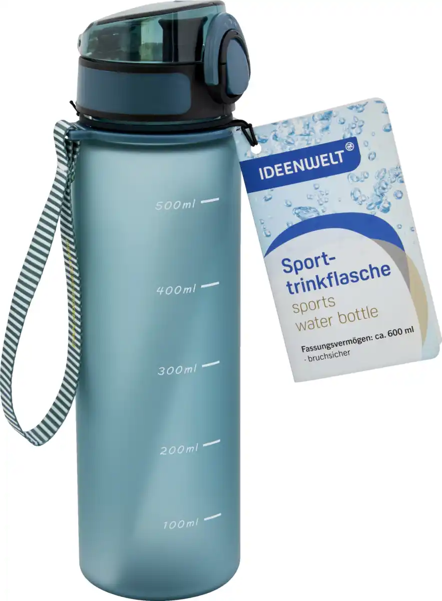 Bild 1 von IDEENWELT Sport-Trinkflasche rosa/petrol 600 ml