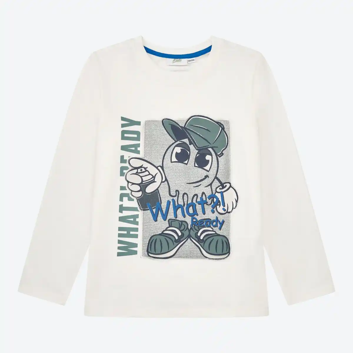 Bild 1 von Kinder-Jungen-Langarmshirt mit Frontaufdruck