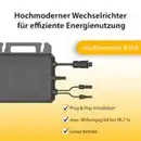 Bild 3 von 900W VALE Balkonkraftwerk mit 2x450 Wp Bifazial | Marstek M2-800 | 3m AC-Kabel