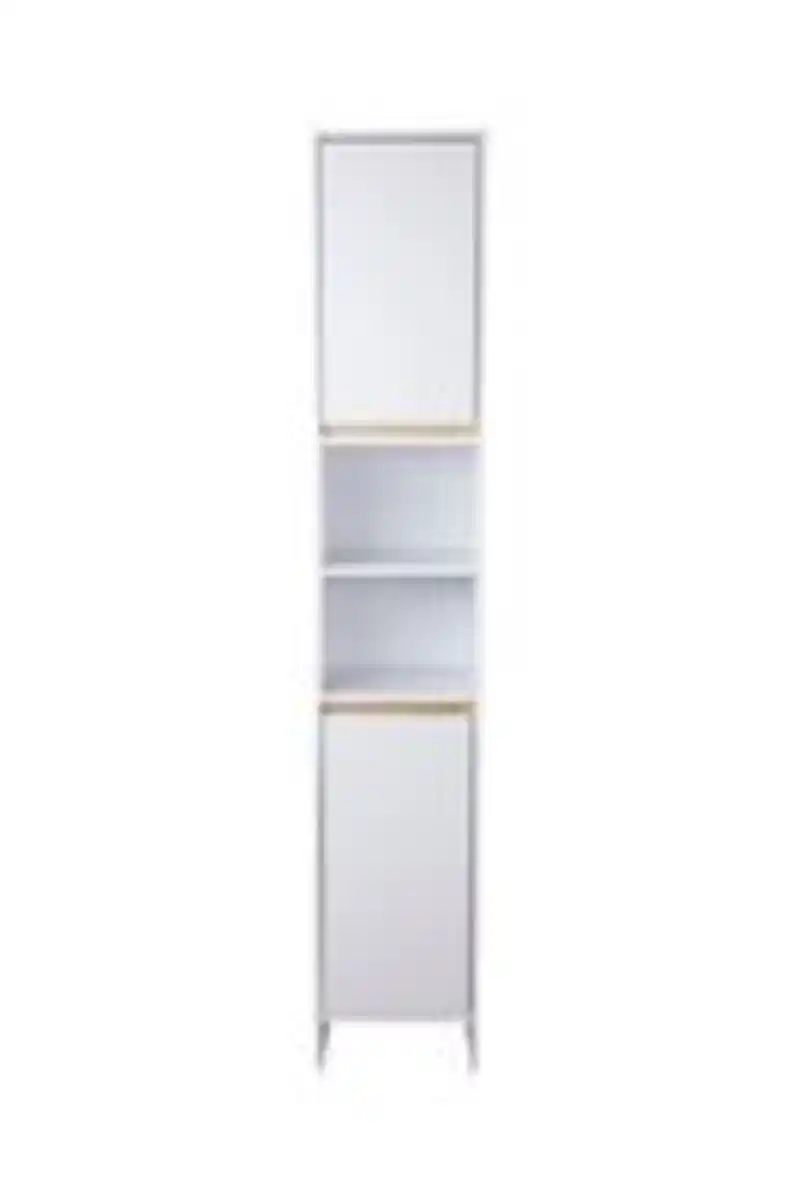 Bild 3 von Bad-Hochschrank mit 2 Türen, ca. 180 x 32 x 28 cm - Weiß