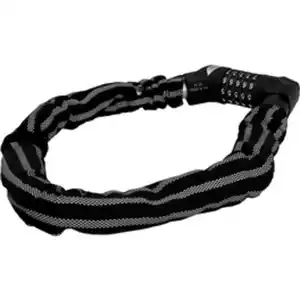 FISCHER Kettenschloss, 80 cm Länge, schwarz