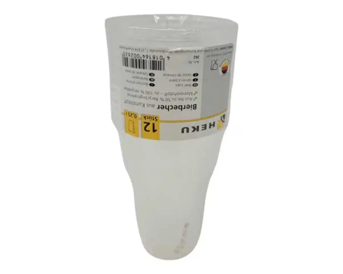 Bild 1 von Bierbecher, 0,25 l, klar, 12 Stück