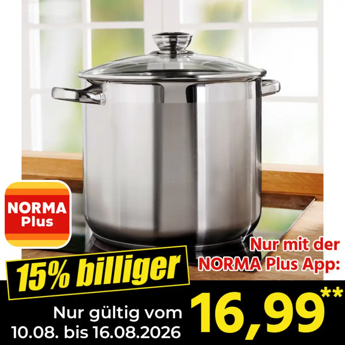 Bild 1 von Casa Royale XL-Edelstahl-Jumbotopf ca. 12 Liter