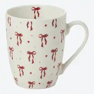 Kaffeetasse mit Motiv, ca. 8,5x5,6x10,2 cm
