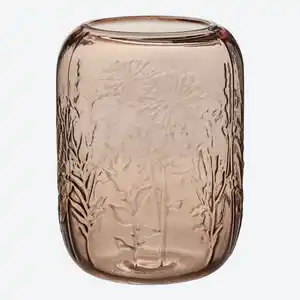 Vase aus Glas, Ø ca. 14,5 cm