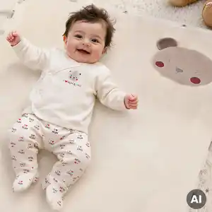 Baby-Set mit Wickelshirt und Hose, 2-teilig