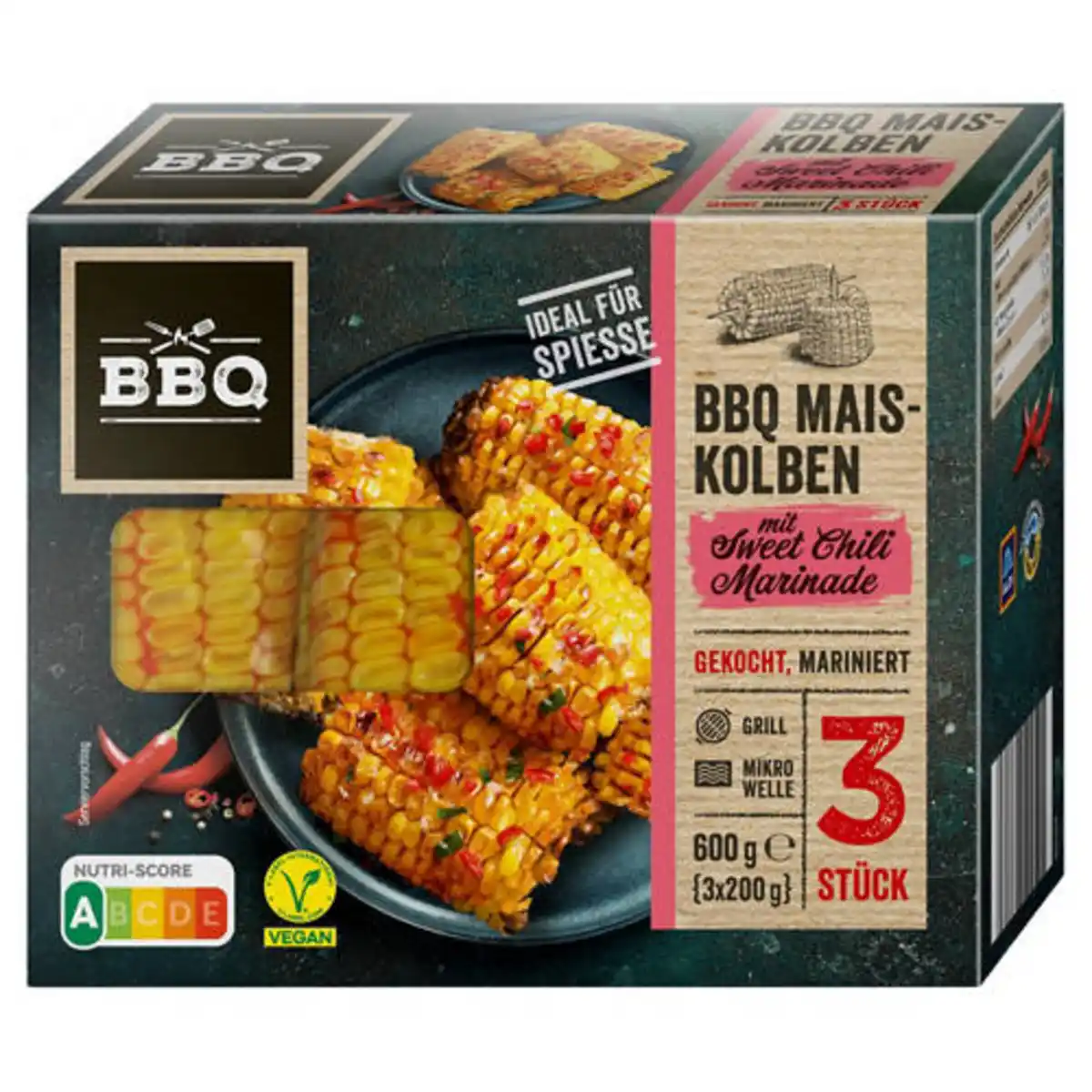 Bild 1 von BBQ Marinierter Grillmais 600 g, Sweet Chili