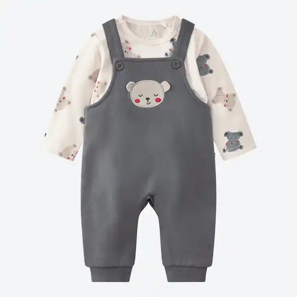 Bild 3 von Baby-Newborn-Set mit Bären-Motiv, 2-teilig