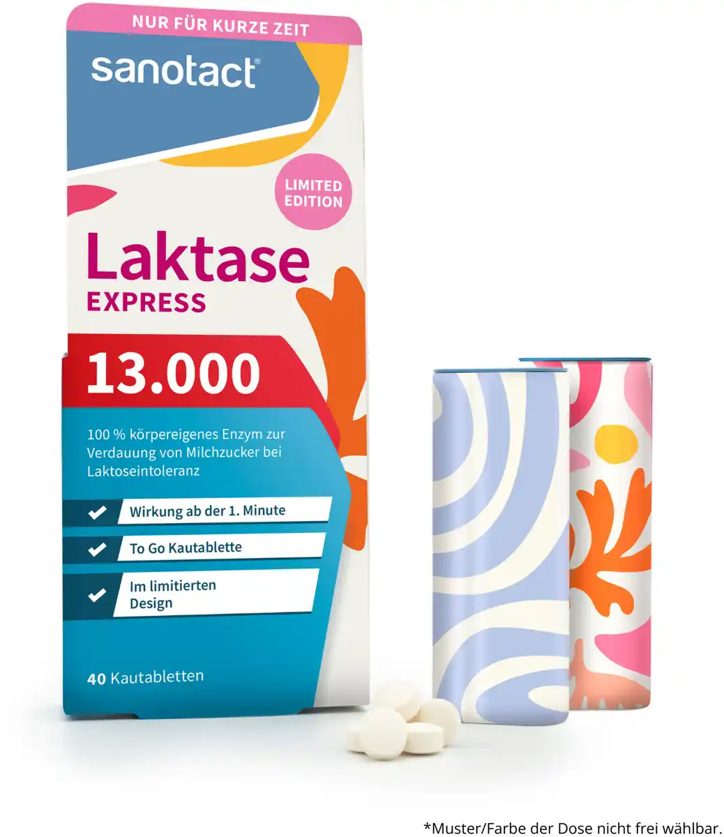 Bild 3 von sanotact® Express Laktase 13.000 Kautabletten, 18 g