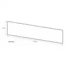 Bild 2 von ELABRICK Flachverblender »Sahara«, 210 x 50 mm, rot, 1m²