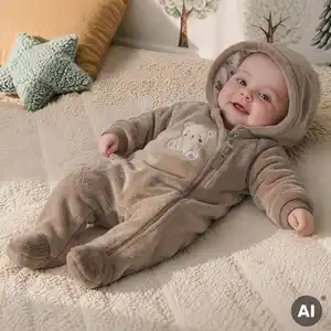 Baby-Overall aus Coralfleece