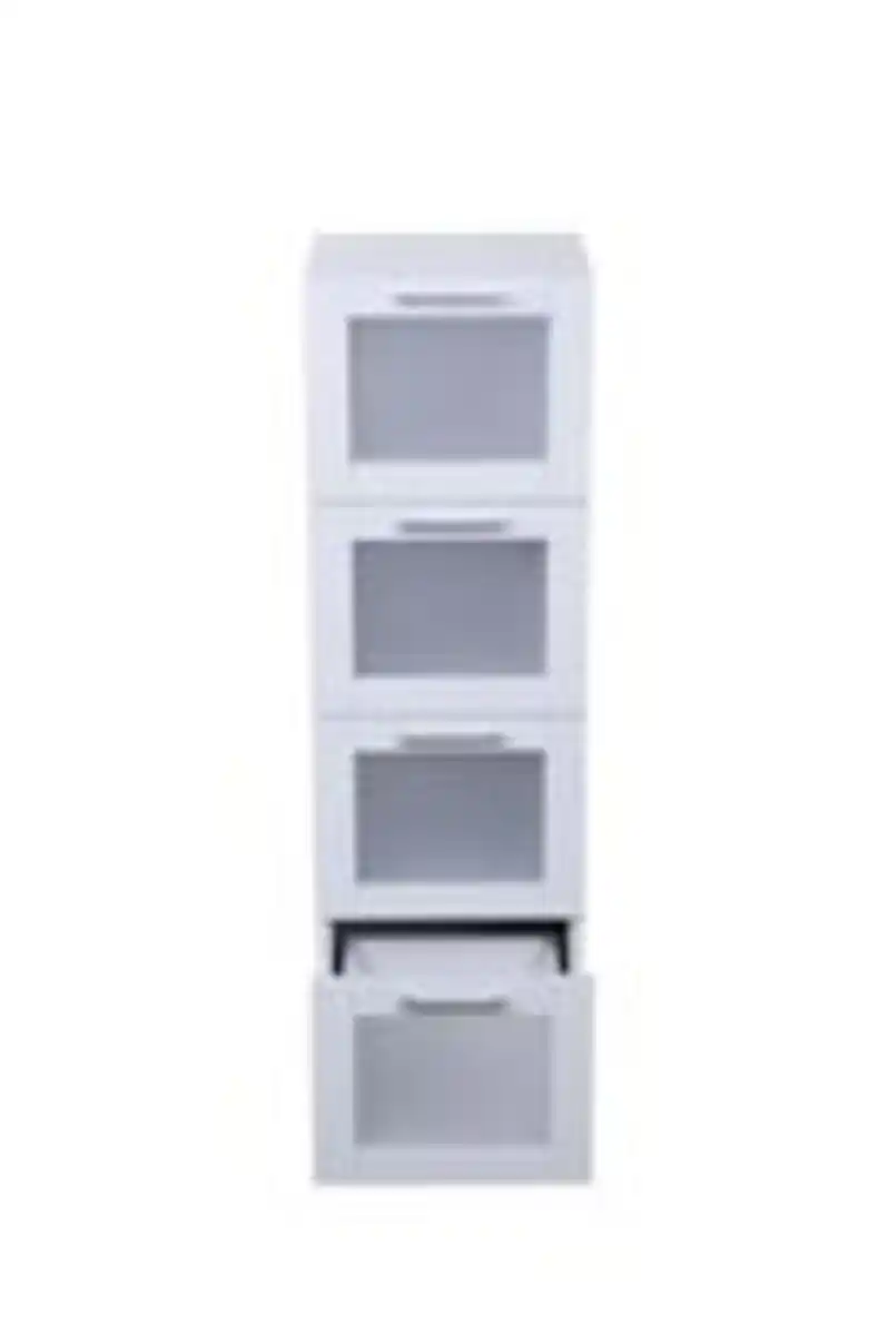 Bild 4 von Badschrank mit 4 Schubladen, ca. 30 x 30 x 102,5 cm - Weiß
