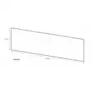 Bild 3 von ELABRICK Flachverblender »Oregon«, 240 x 71 mm, rot/braun, 1m²