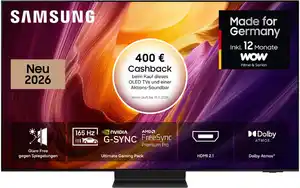 GQ77S95HFT 195 cm (77") OLED Vision AI Smart TV graphitschwarz, 4K Ultra HD, 120 Hz, Sprachsteuerung