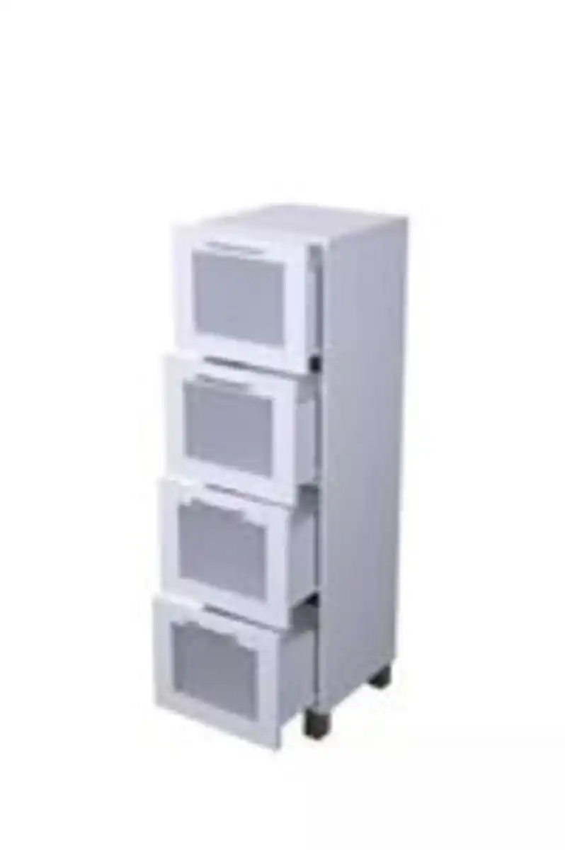 Bild 2 von Badschrank mit 4 Schubladen, ca. 30 x 30 x 102,5 cm - Weiß