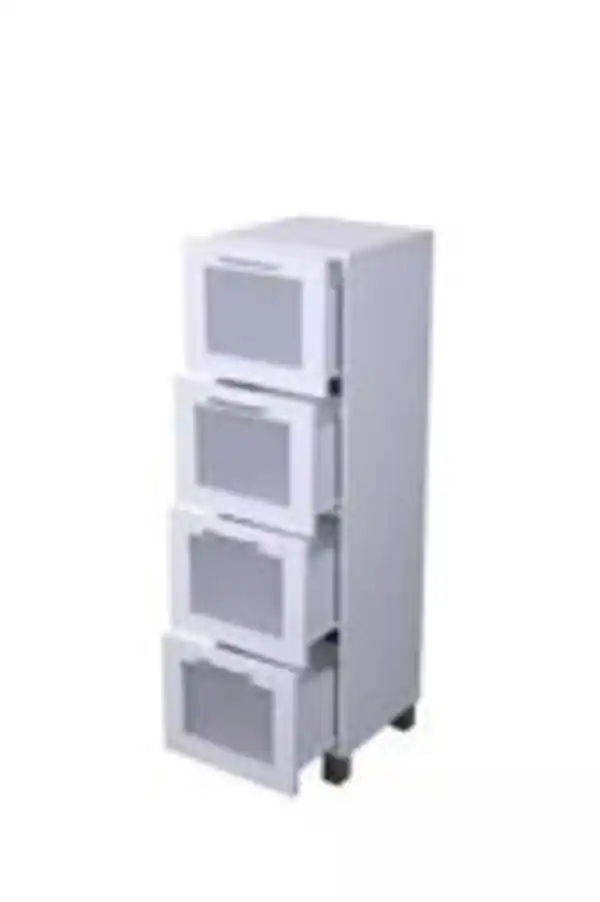 Bild 2 von Badschrank mit 4 Schubladen, ca. 30 x 30 x 102,5 cm - Weiß