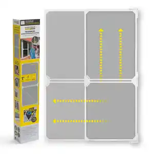 EASYmaxx Moskitonetz Schwingtür Magic Fit, ca. 115 x 270 cm - Weiß