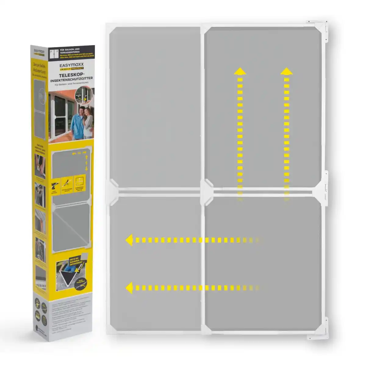 Bild 1 von EASYmaxx Moskitonetz Schwingtür Magic Fit, ca. 115 x 270 cm - Weiß