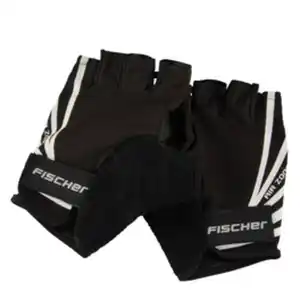 FISCHER Fahrradhandschuhe, Gr. L/XL, Polyester/Polyamid, schwarz