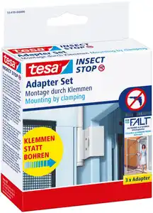 Fliegengitter  Adapter für FALT Tür weiss