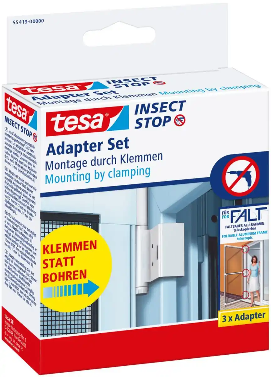 Bild 1 von Fliegengitter  Adapter für FALT Tür weiss