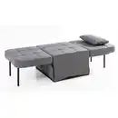 Bild 1 von 2 in 1 Schlafsofa, ca. 67 x 76 x 41 cm - Dunkelgrau