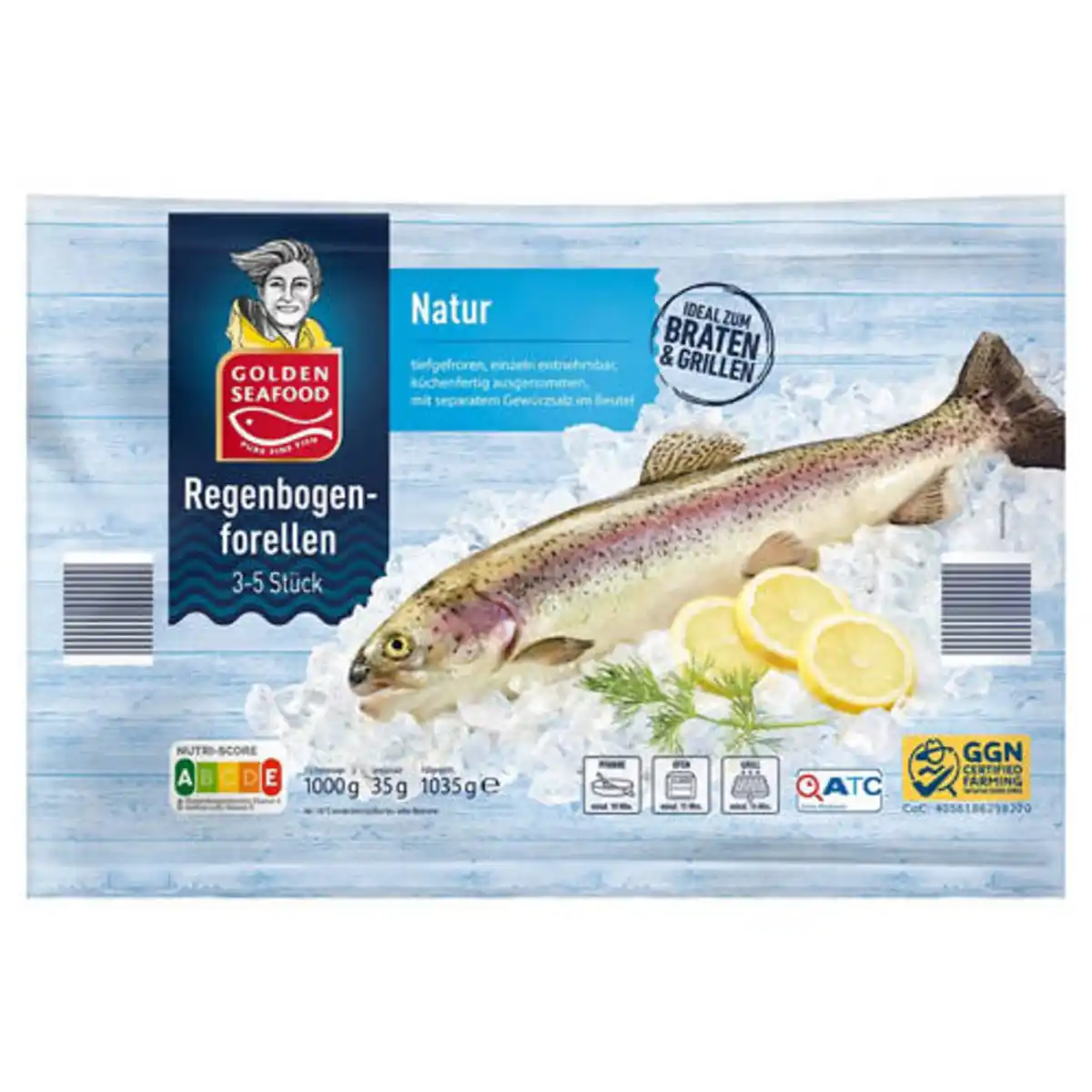 Bild 1 von GOLDEN SEAFOOD Regenbogenforellen 1,035 kg