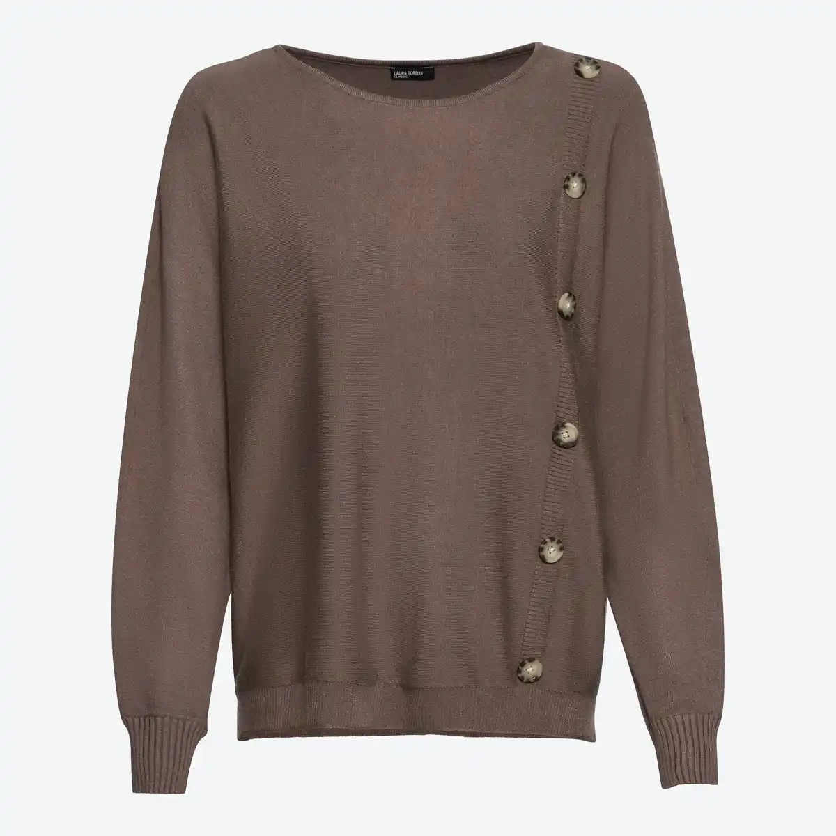 Bild 1 von Damen-Pullover mit dekorativer Knopfleiste