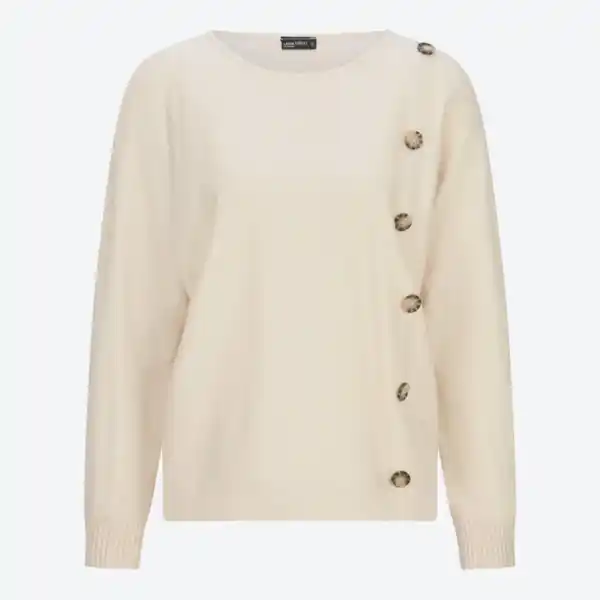 Bild 2 von Damen-Pullover mit dekorativer Knopfleiste