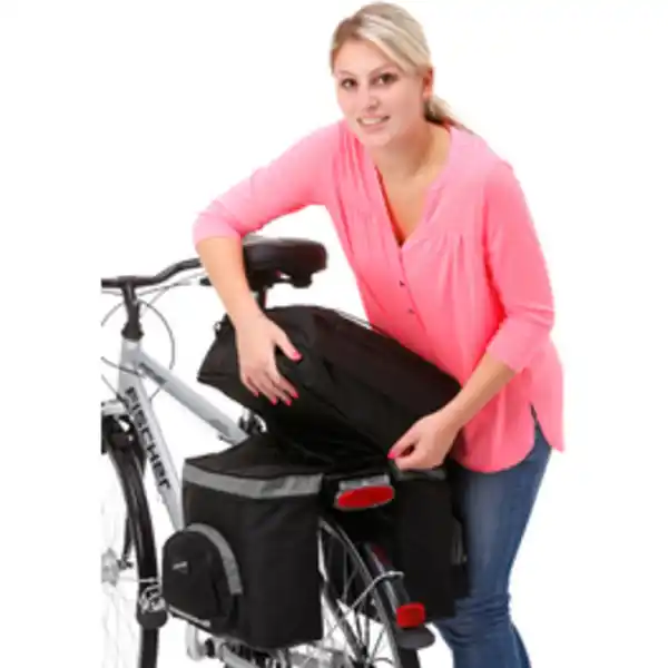Bild 3 von FISCHER Gepäckträgertasche, Polyester, schwarz